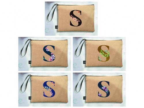 Tote bag letter s - wedding gifts